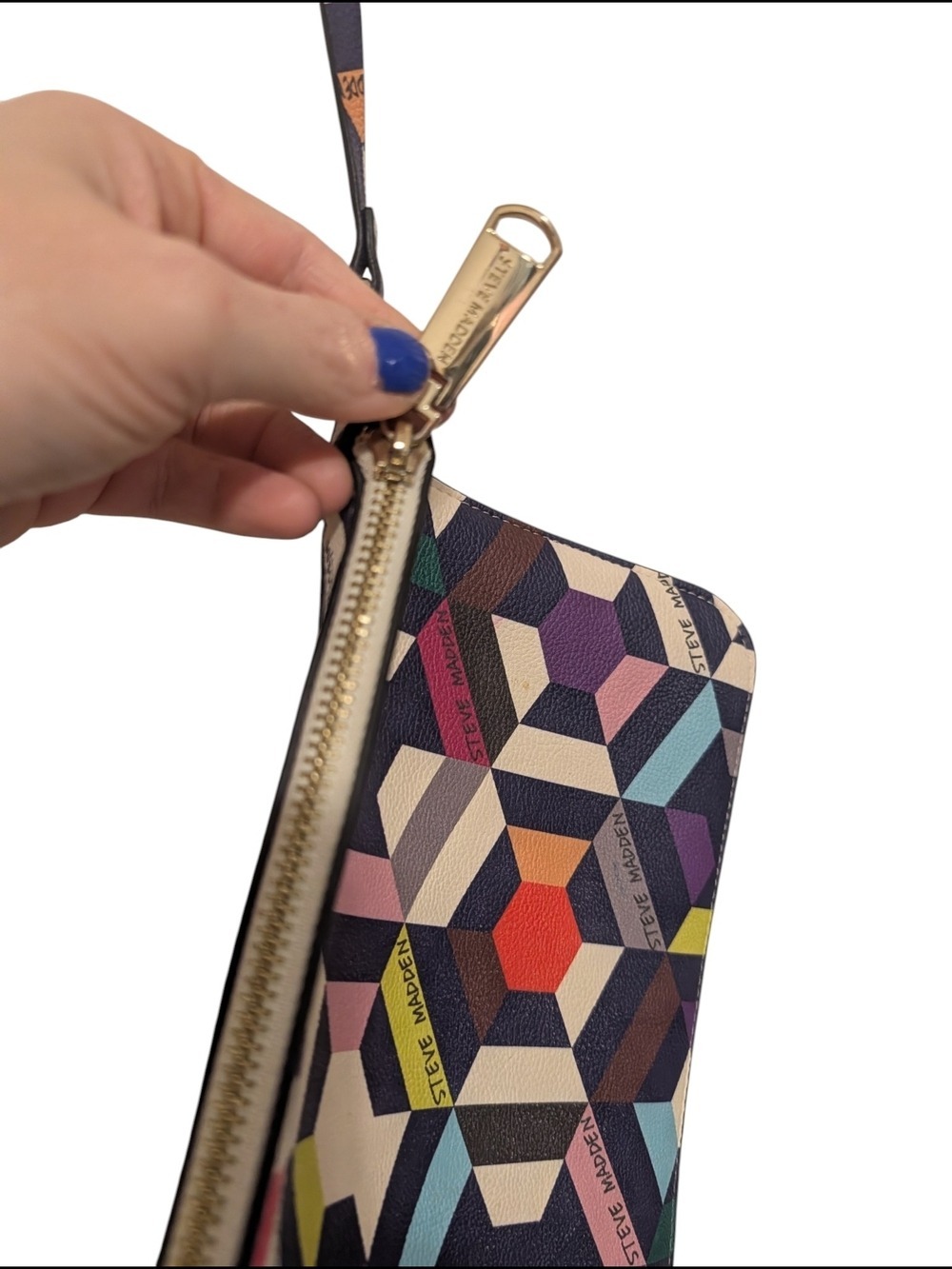 Steve Madden Multicolor Geometric Pouch - Picture 5 of 6